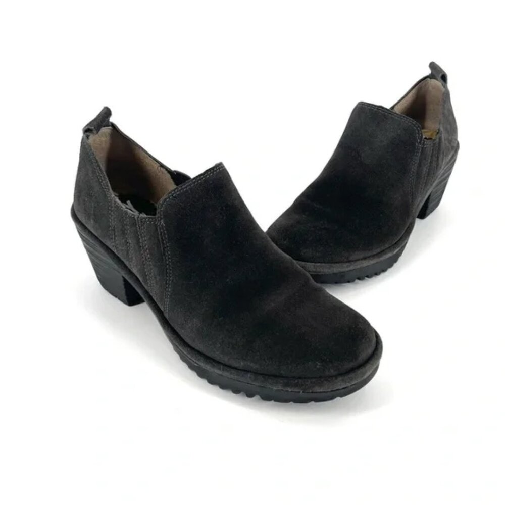 FLY London Suede Low Ankle Slip-on Shoes Wate Diesel